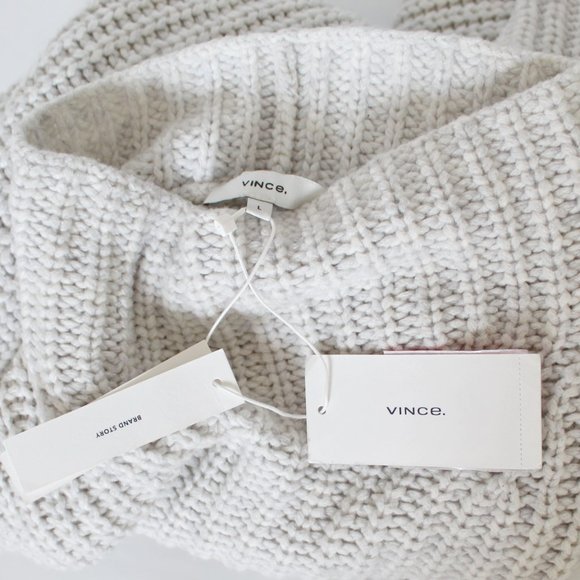 NWT Vince Lofty Wool Blend Funnel Neck Sweater - Picture 7 of 9